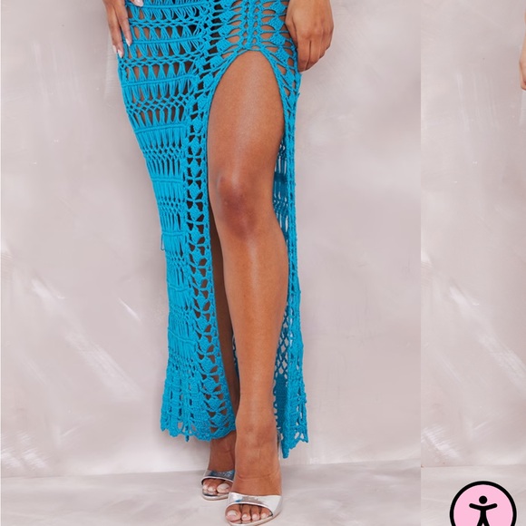 Crochet Halter Top and Skirt Set - Picture 2 of 3